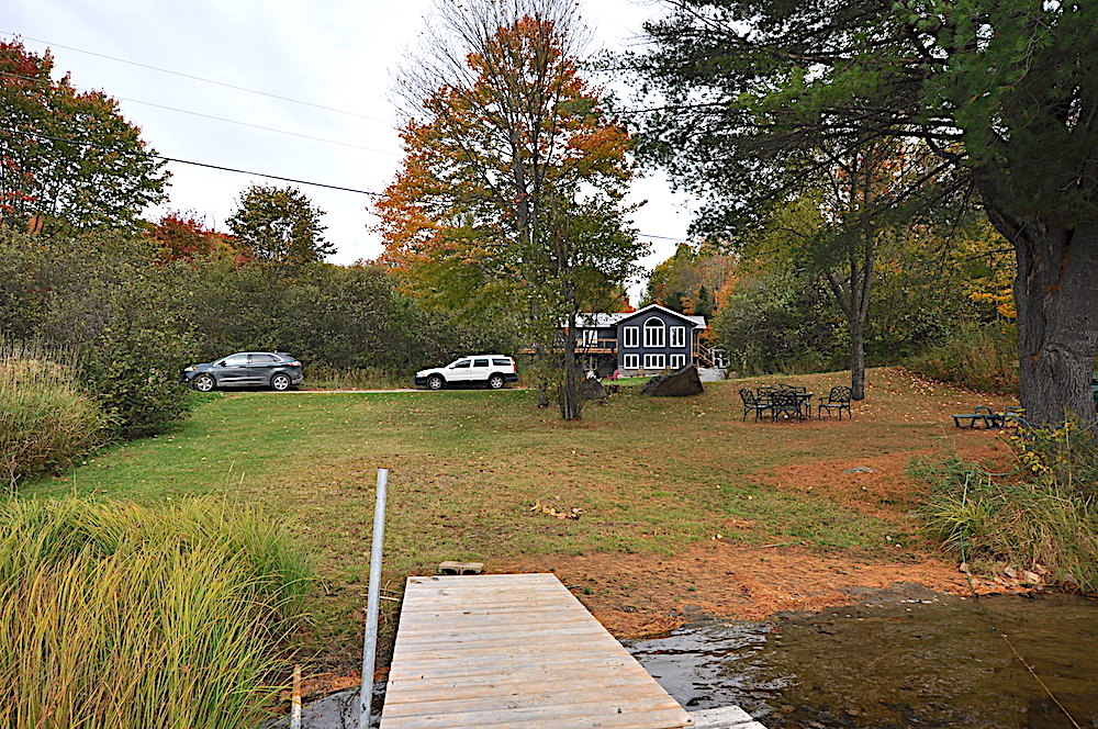 Brady Lake - White Pine Shore - view of the cottage from the dock