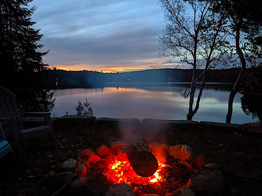 Haliburton Cottage - Gooderham Lake Into The Woods - Evening-Campfire