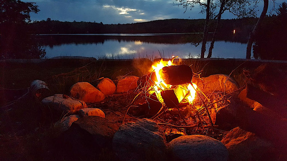 Haliburton Cottage - Gooderham Lake Into The Woods - Evening-Campfire-2