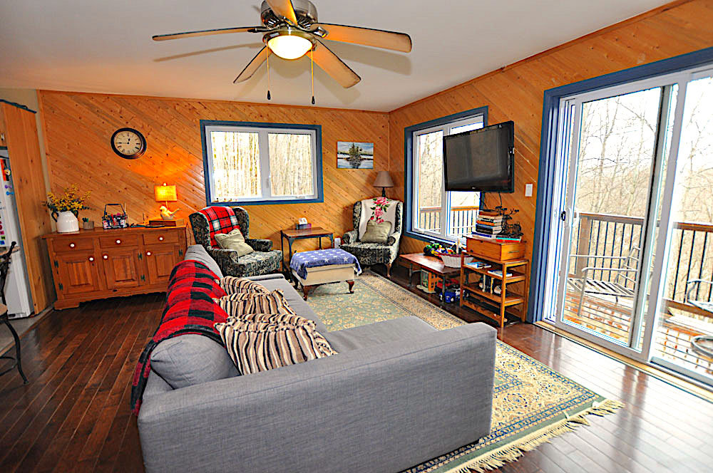 Haliburton Cottage - Eagle Lake Eagles Nest - Living room
