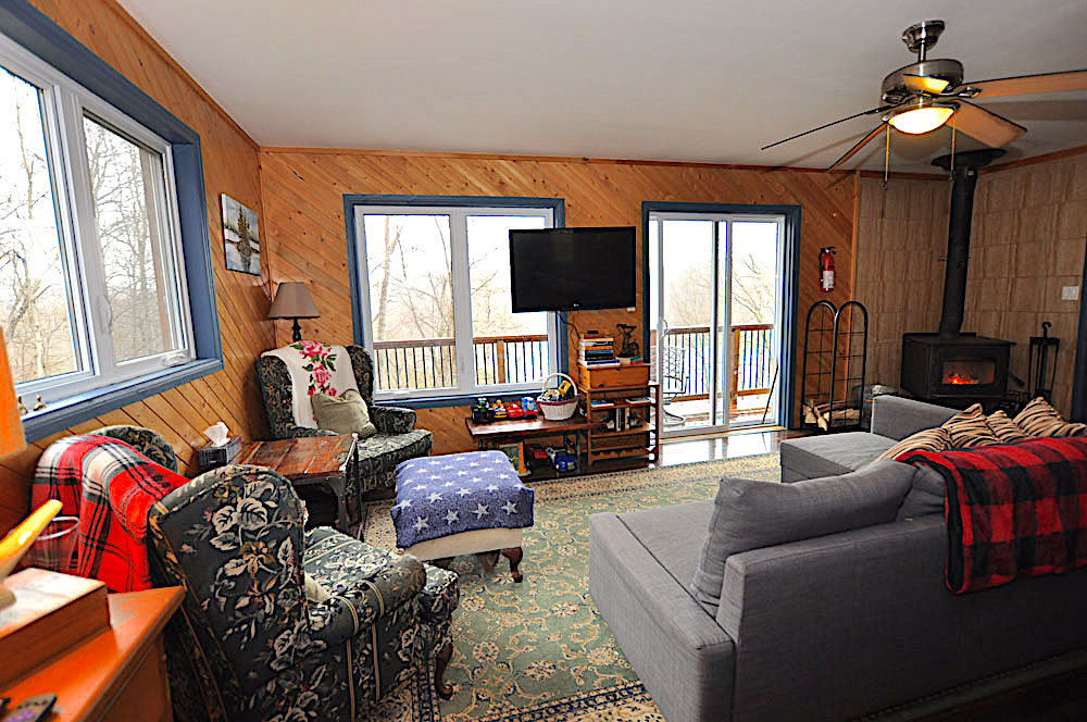 Haliburton Cottage - Eagle Lake Eagles Nest - Living room