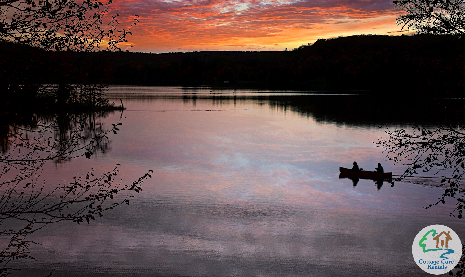 Maple Lake - Canoers Sunset