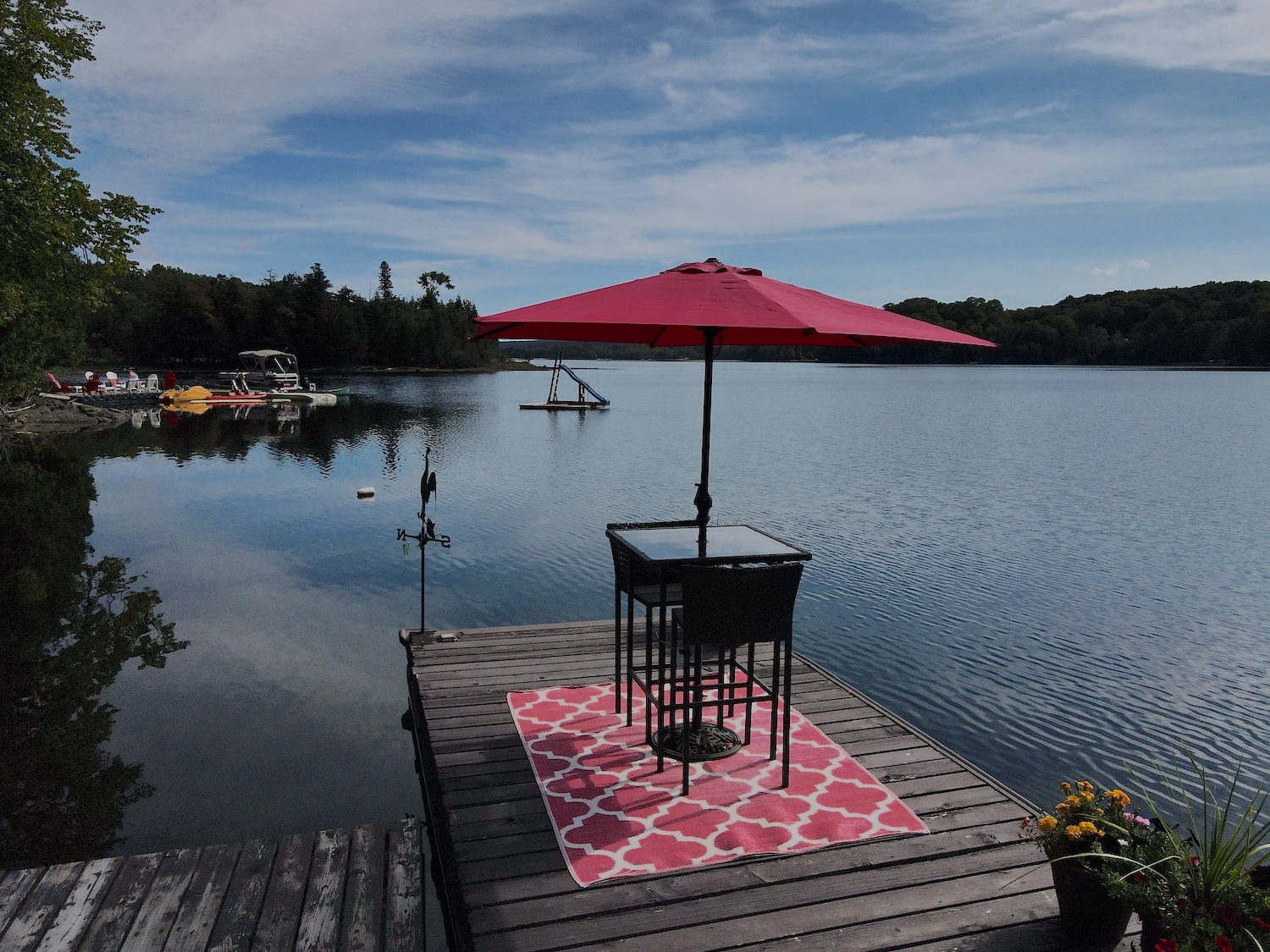 Eagle Lake Kazway Chalet - View to the left of dock